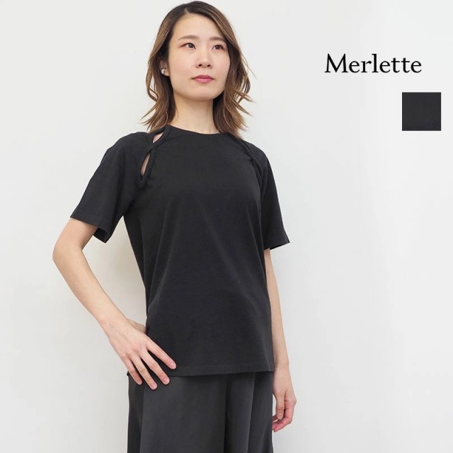 【30％OFF】Merlette マーレット 162E24CJ SOLACE ソレイス カットワークTシャツ 3910900048 ブラウス チュニック | 24SS トップス 春夏
