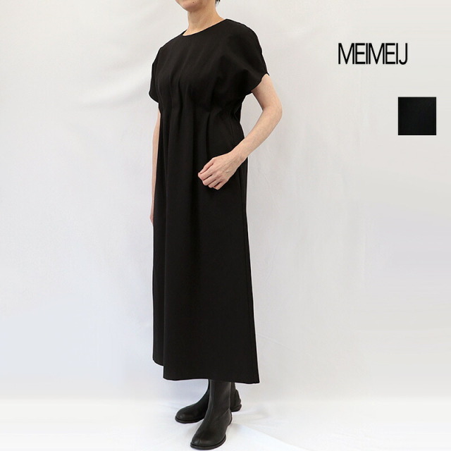 MEIMEI J メイメイジェイ 32668006 ハーフスリーブポンチワンピース 半袖 ドレス | 26AW 秋冬