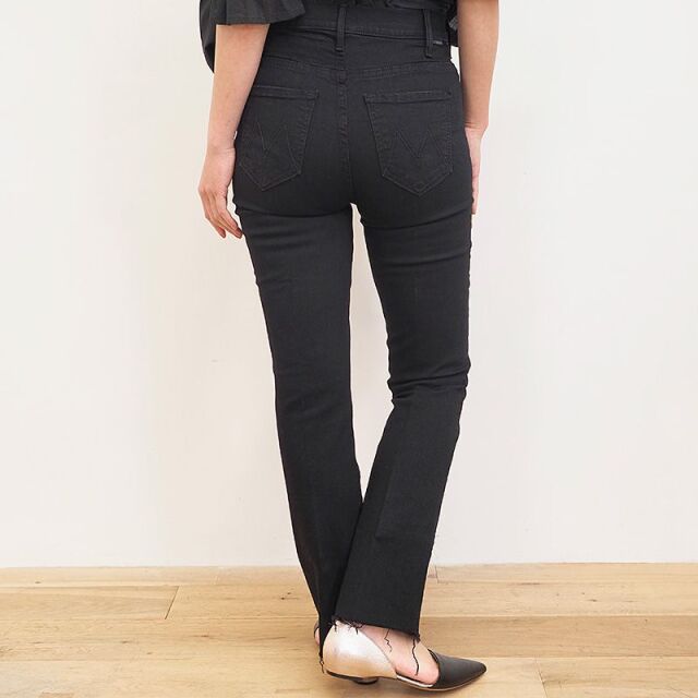 22SS新作】MOTHER マザー 1117-180 BLACK/NTG カットオフデニムパンツ  
