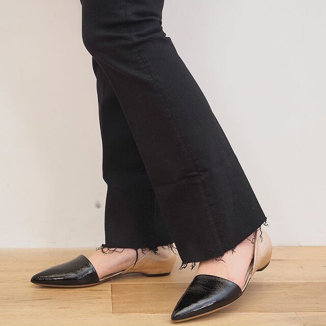 22SS新作】MOTHER マザー 1117-180 BLACK/NTG カットオフデニムパンツ  