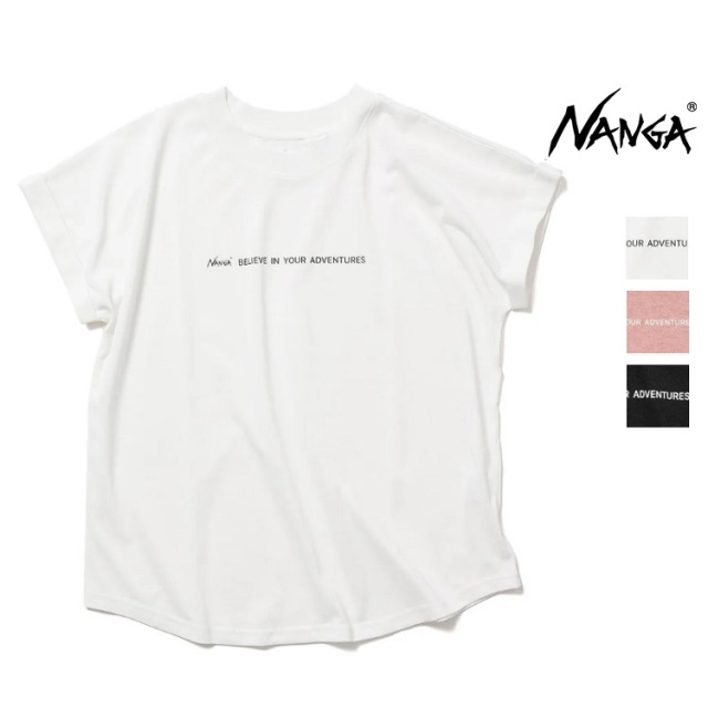 NANGA ナンガN2501-1M511B ドライミックスタグラインショートスリーブTシャツ フレンチスリーブ DRY MIX TAGLINE S/S TEE | 26SS トップス 春夏
