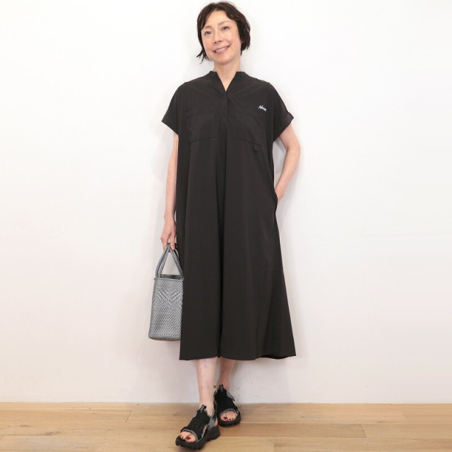 Pal'las Palace/22ss/未使用/チュニックロングシャツ/日本製 NANGA ナンガ N2501-1N408B エクスカーションドレス シャツワンピース
