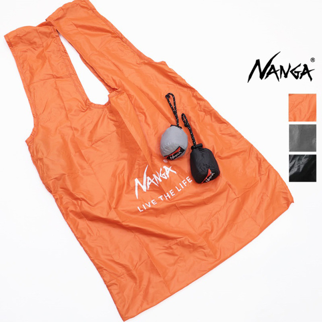 【2点までネコポス可】NANGA ナンガ NA2441-3A102 ポケッタブルエコバッグ POCKETABLE ECO BAG ナイロン ショッピングバッグ  折畳みバッグ ミニサイズ 軽量 ギフト | 定番 ファッショングッズ