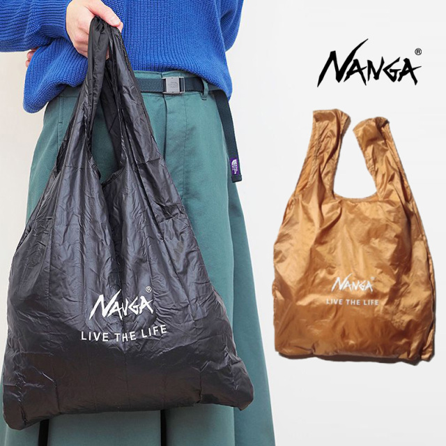 【2点までネコポス可】NANGA ナンガ NA2441-3A102 ポケッタブルエコバッグ POCKETABLE ECO BAG ナイロン ショッピングバッグ  折畳みバッグ ミニサイズ 軽量 ギフト | 定番 ファッショングッズ