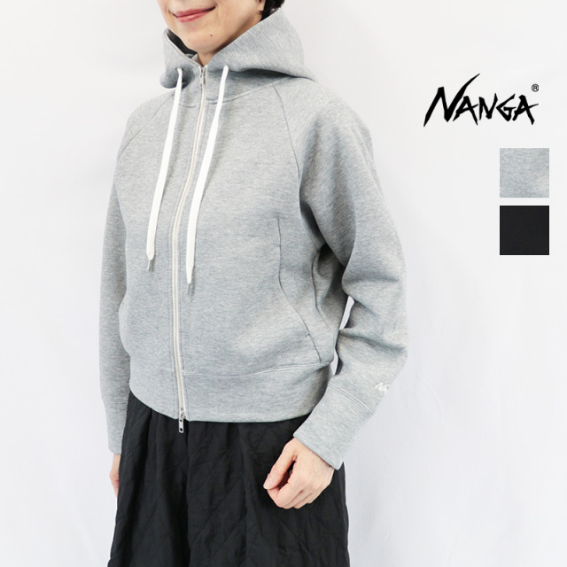 NANGA ナンガ N2621-1Q051G ダブルニットフーデットパーカー スウェットパーカー ジップアップ DOUBLE KNIT HOODED PARKA | 26AW トップス 秋冬