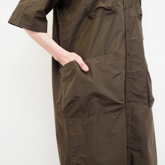 NANGA ナンガ キャンプシャツワンピース コットンナイロン リップストップ C/N RIPSTOP CAMP SHIRT DRESS | 春夏  23SS