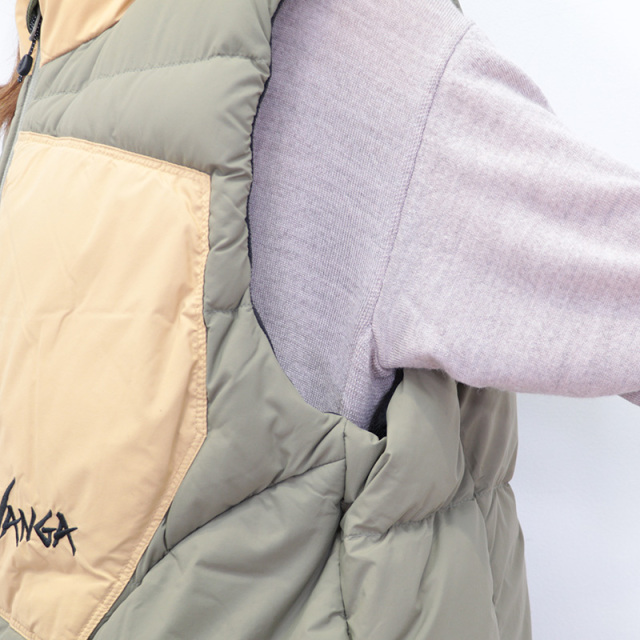 NANGA ナンガ ND2441-1N403-C マゼノリッジダウンベスト 配色 NANGA ナンガ ND2441-1N403-C マゼノリッジダウンベスト 配色