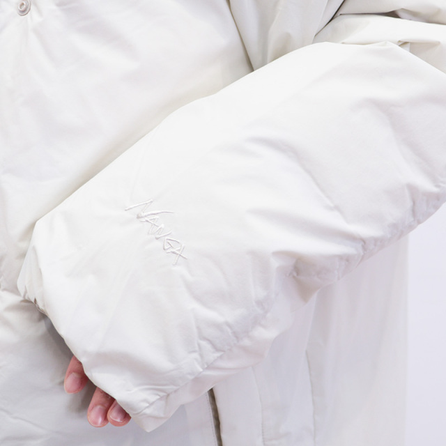 NANGA ナンガ ND2442-1C600-B ノーカラーダウンコート ロングダウン