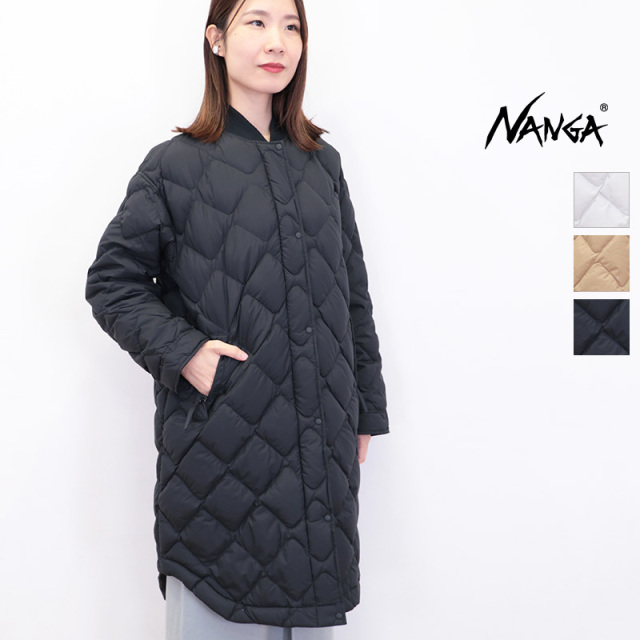 NANGA ナンガ ND2442-1C603-B リブカラー キルティングダウンコート キルトダウン RIB COLLAR QUILTED DOWN COAT W | 25AW アウター 秋冬