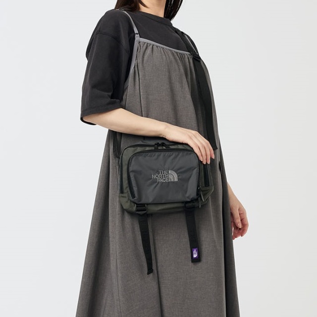 ザノースフェイスパープルレーベル コーデュラナイロンショルダーバッグ グレー 正規品】THE NORTH FACE PURPLE LABEL ノースフェイス パープル