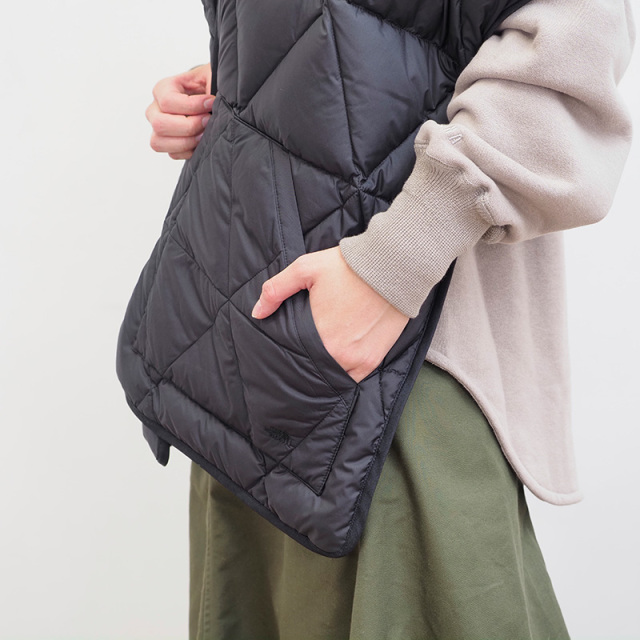 【正規品】THE NORTH FACE PURPLE LABEL ノースフェイス パープルレーベル NN8256N ダウンケープ  Lightweight Twill Mountain Down Cape マフラー メンズ レディース ユニセックス 男女兼用 2WAY ベスト |  22AW アウター
