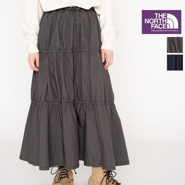 【正規品】THE NORTH FACE PURPLE LABEL ノースフェイス パープルレーベル NTW5362N ティアードロングスカート  65/35 Field Tiered Skirt | ボトムス 23AW 秋冬