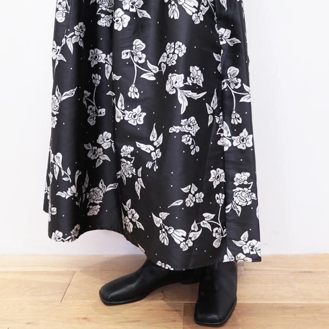 ne Quittez pas ヌキテパ 010352FG1 フラワープリントフレア