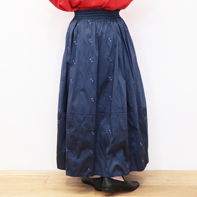 ne Quittez pas ヌキテパ 010352FL2 フラワー刺繍タックギャザー