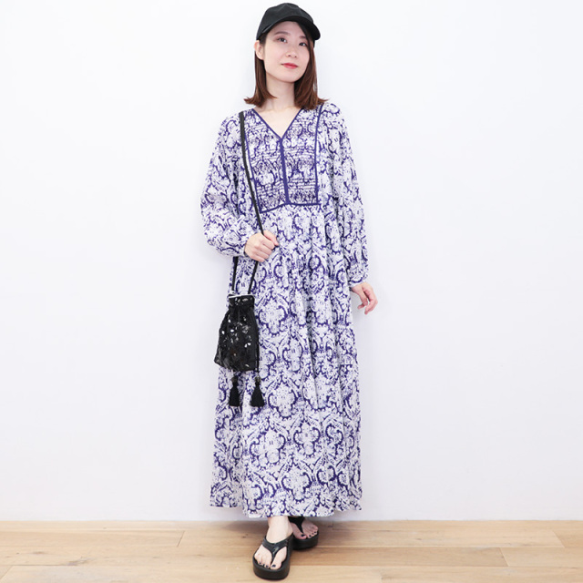 新品 marihoja カフタンドレス ワンピース ストライプコットン ホワイト MARIHA(マリハ) リゾートドレス ワンピース 草原の光のカフタン