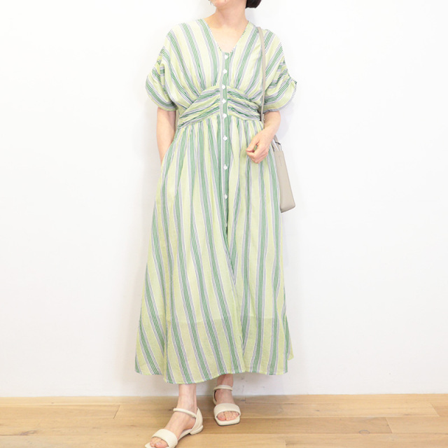 ne Quittez pas ヌキテパ 010461WN1 コットンボイルストライプウエスト