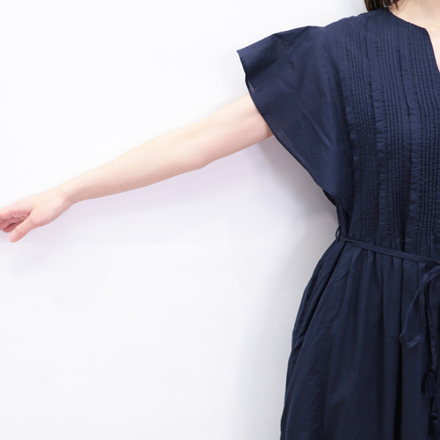 ne Quittez pas｜コットン ボイル ピンタック ドレス ワンピース