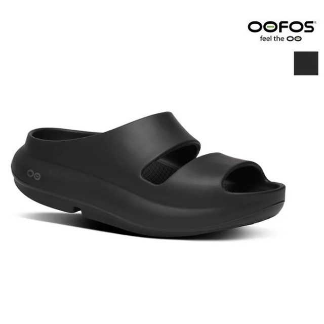 期間限定ポイント10倍【国内正規品】OOFOS ウーフォス O Oyea ウーヤー リカバリーサンダル 厚底 スリッパサンダル レディース メンズ ユニセックス BLACK ブラック | シューズ 25SS 25AW