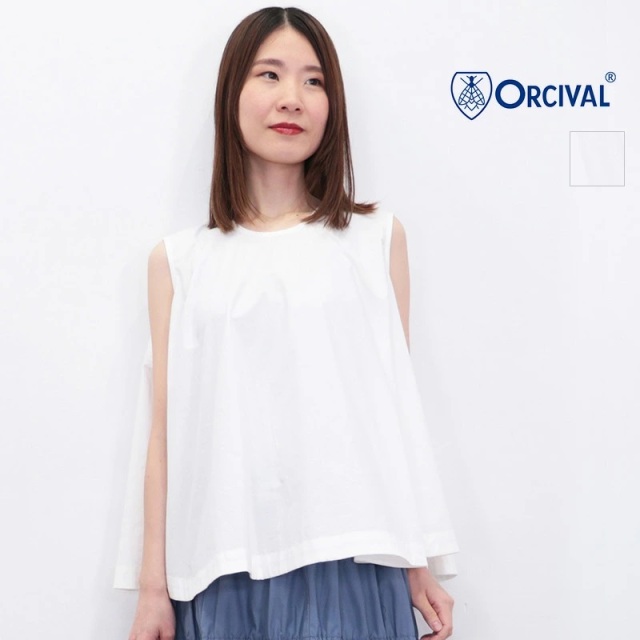 ORCIVAL オーシバル OR-B0356 OTR ノースリーブフレアブラウス カットソー | 25SS トップス 春夏