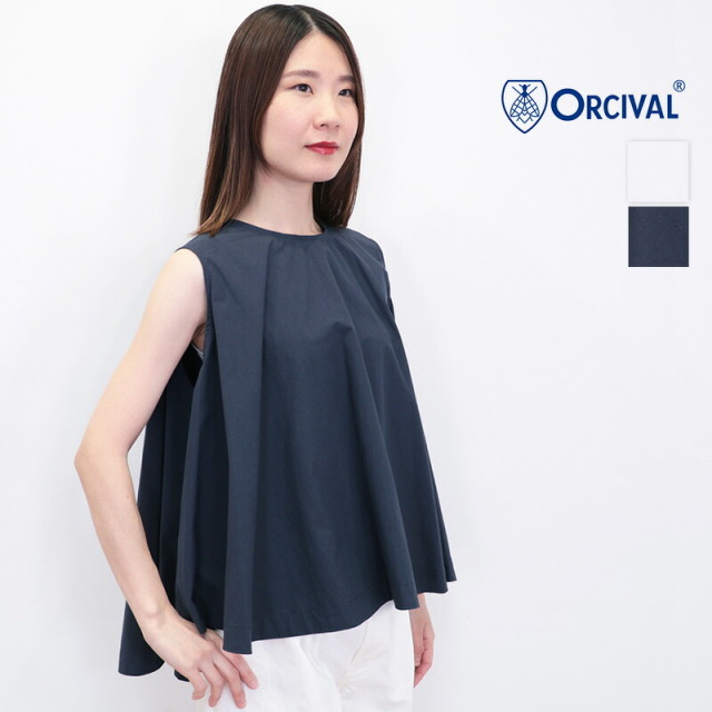 ORCIVAL オーシバル OR-B0356 OTR ノースリーブフレアブラウス カットソー | 25SS トップス 春夏