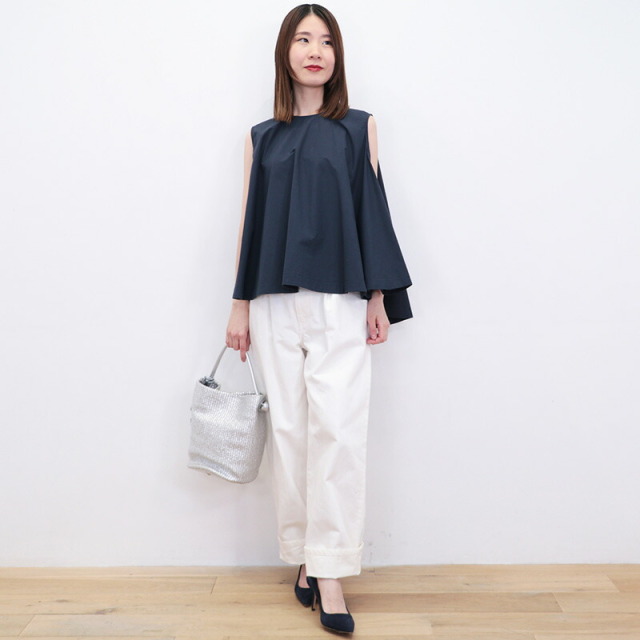 ORCIVAL オーシバル OR-B0356 OTR ノースリーブフレアブラウス