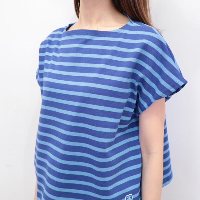 ORCIVAL オーシバル B271 フレンチスリーブボーダーTシャツ バスクT