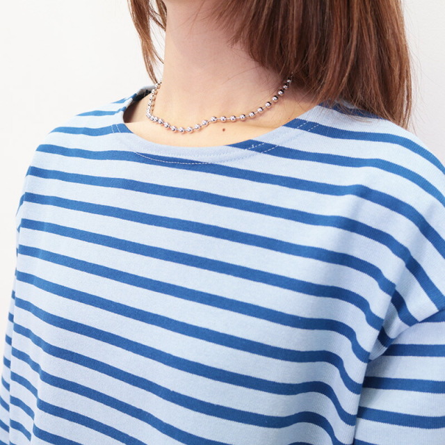 ORCIVAL オーシバル B248 七分袖バスクTシャツ コットン100