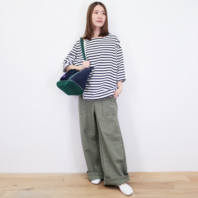 ORCIVAL オーシバル B248 七分袖バスクTシャツ コットン100