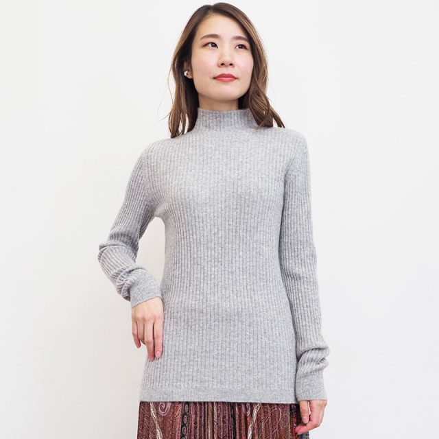PG♡カシミヤ×DIAPLEXクールネックニットプルオーバー1 Brilla per il gusto（ブリッラ ペル イル グスト）カシミヤ 7ゲージ