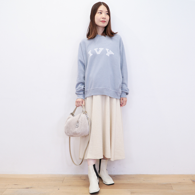 REMI RELIEF レミレリーフ 29373156 SP加工 3飛び 裏毛クルーネック