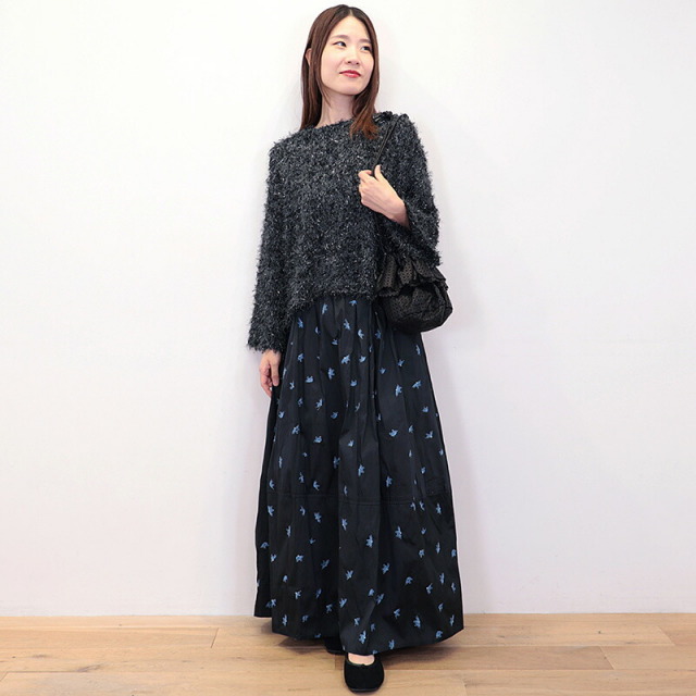 Ritto リット 202413-FB ミックスファーニットプルオーバー シャギー