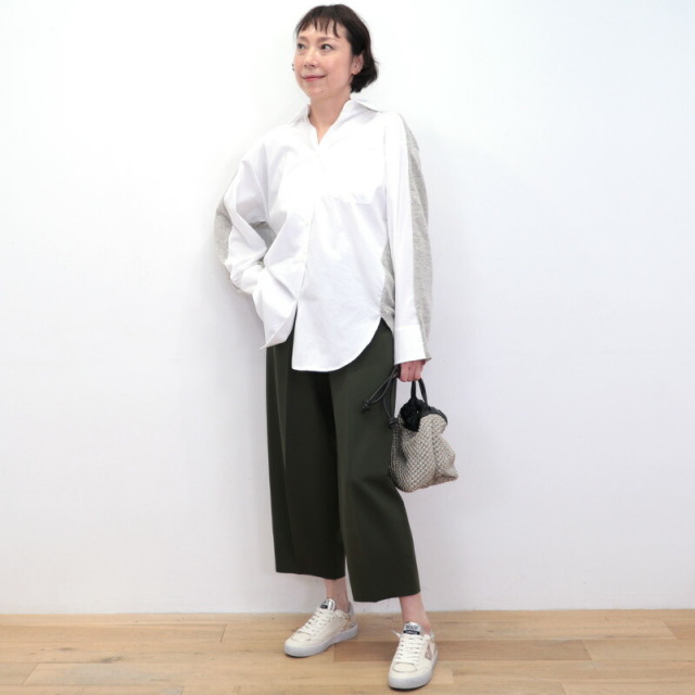 SEMI COUTURE セミクチュール 59420702 ニットコンビシャツ 異素材