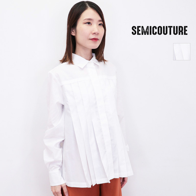 SEMI COUTURE セミクチュール 59421123 プリーツフレアシャツ