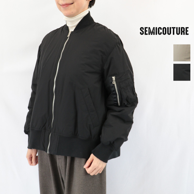 SEMI COUTURE セミクチュール 69422303 ショートMA-1 ジャケット ブルゾン ミリタリー  | 26AW アウター 秋冬