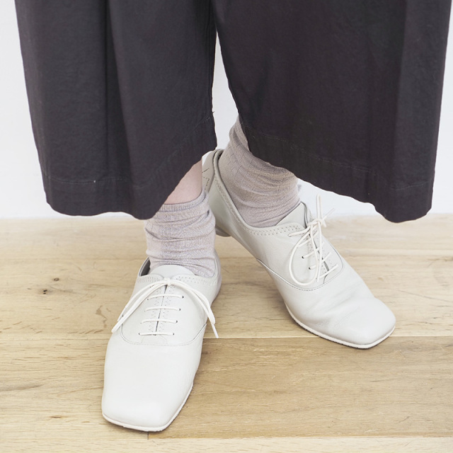 que shoes Lサイズ　ホワイトレザー レースアップシューズ carm67207_9.jpg