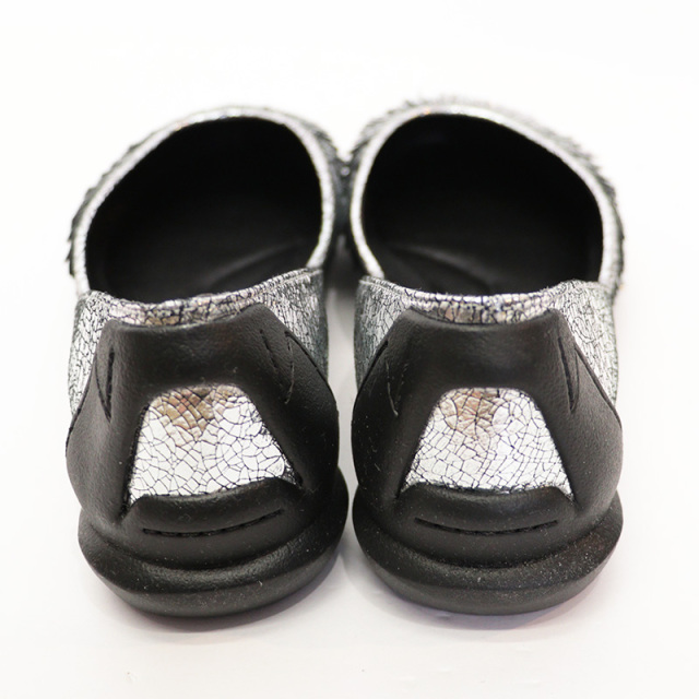 SHISEI シセイ 61042R フリンジセパレートバレエシューズ メタリック