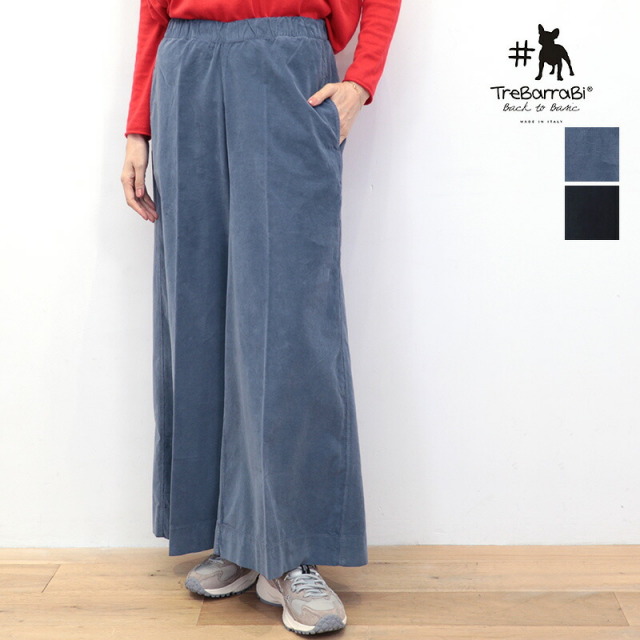 TreBarraBi トレバラビ 56822150 マイクロコーデュロイ フレアワイド