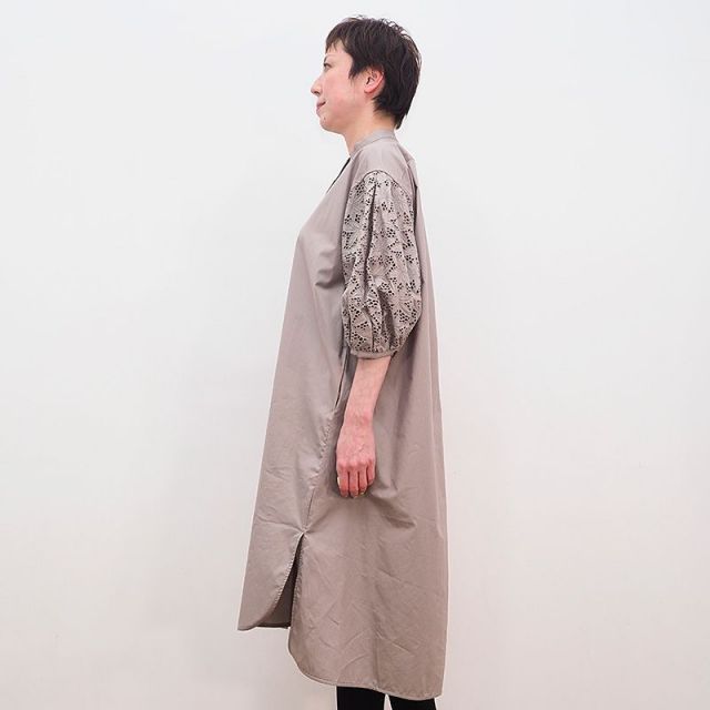 Ticca ティッカ Tbas 152 レーススタンドネックワンピース 花柄 刺繍 ノーカラー シャツワンピース 春夏 21ss Ticca ティッカ Tbas 152 レーススタンドネックワンピース 花柄 刺繍 ノーカラー シャツワンピース 春夏 21ss