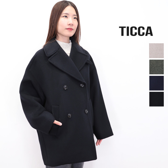 TICCA ティッカ TBDA-232 ピーコート ミドルコート ウールコート 