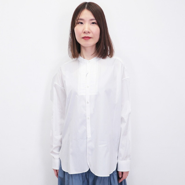 TICCA ティッカ TBES-013 ピンタックノーカラーシャツ ドレスシャツ