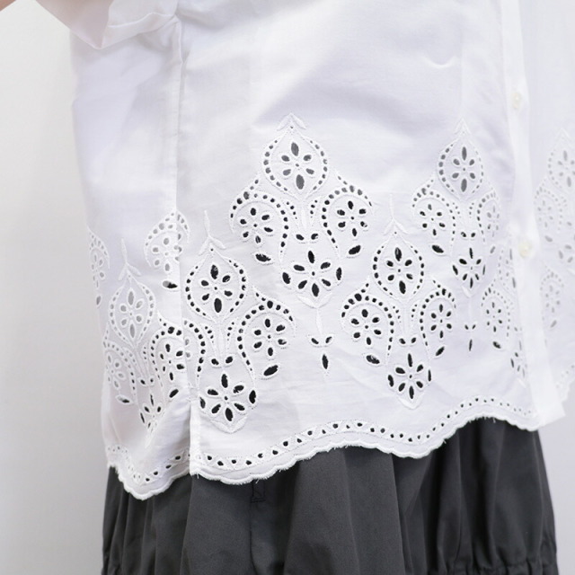 TICCA ティッカ TBES-101 レースフレンチシャツ カットワークレース 