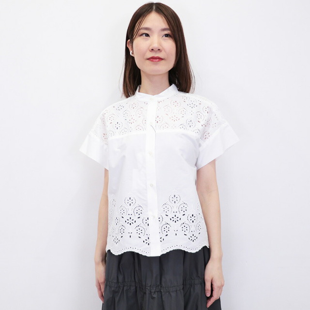 TICCA ティッカ TBES-101 レースフレンチシャツ カットワークレース  