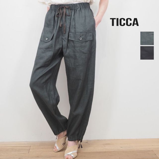Ticca ティッカ Tbks 611 リネン ミリタリーパンツ 20ss ボトムス 春夏