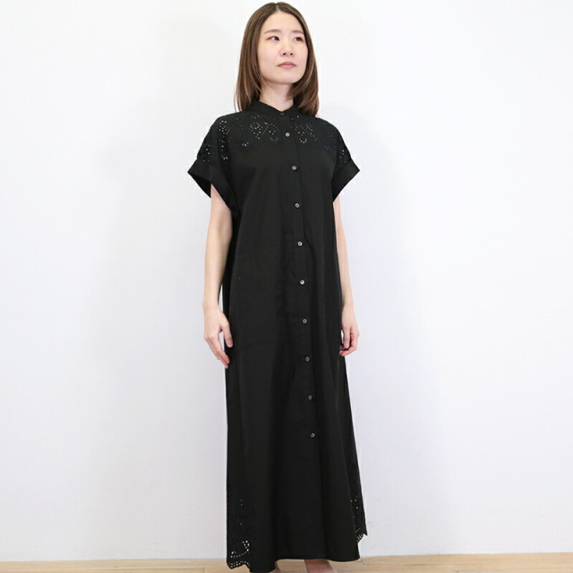 TICCA ティッカ TBDS-102 ハーフスリーブレースシャツワンピース 