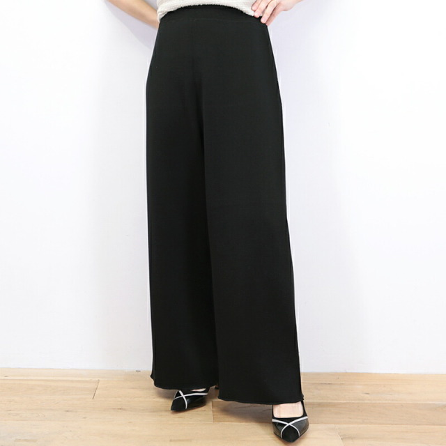 TICCA ティッカ TBDS-223 ミラノリブニットパンツ ワイドパンツ 