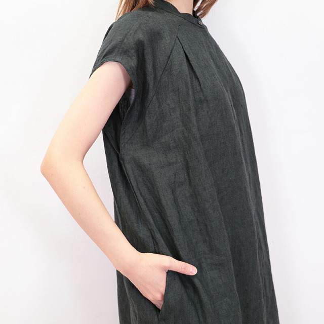 TICCA ティッカ TBDS-411 2WAY リネンフレンチスリーブワンピース  