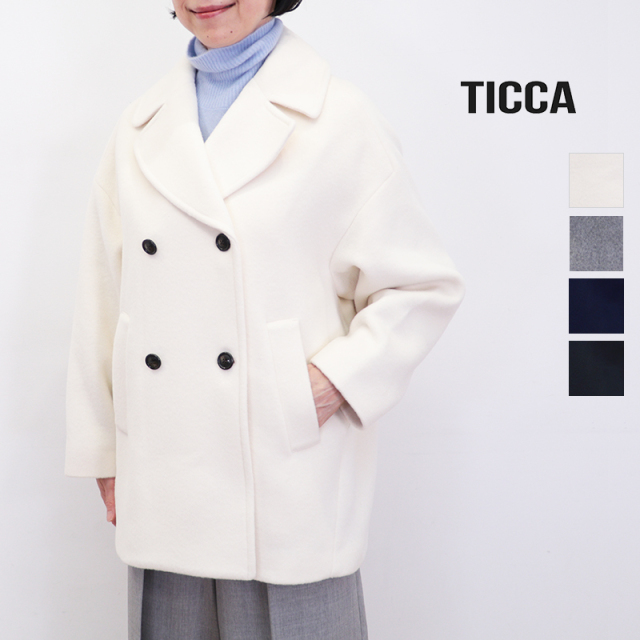 TICCA ティッカ TBEA-242 ピーコート ミドルコート ウールコート