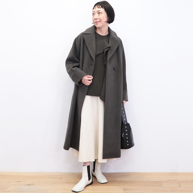 TICCA ティッカ TBEA-245 ロングテントコート ウールコート メルトン