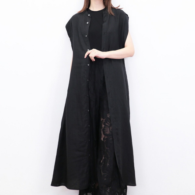 美品 TICCA ティッカ フレンチスリーブ ロングワンピース 茶系