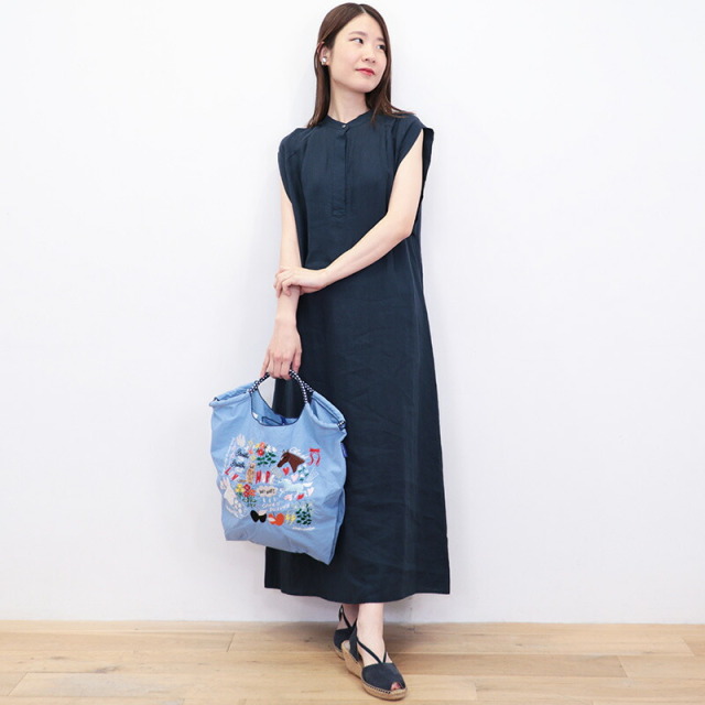 TICCA ティッカ TBES-406 2WAYフレンチスリーブリネンワンピース